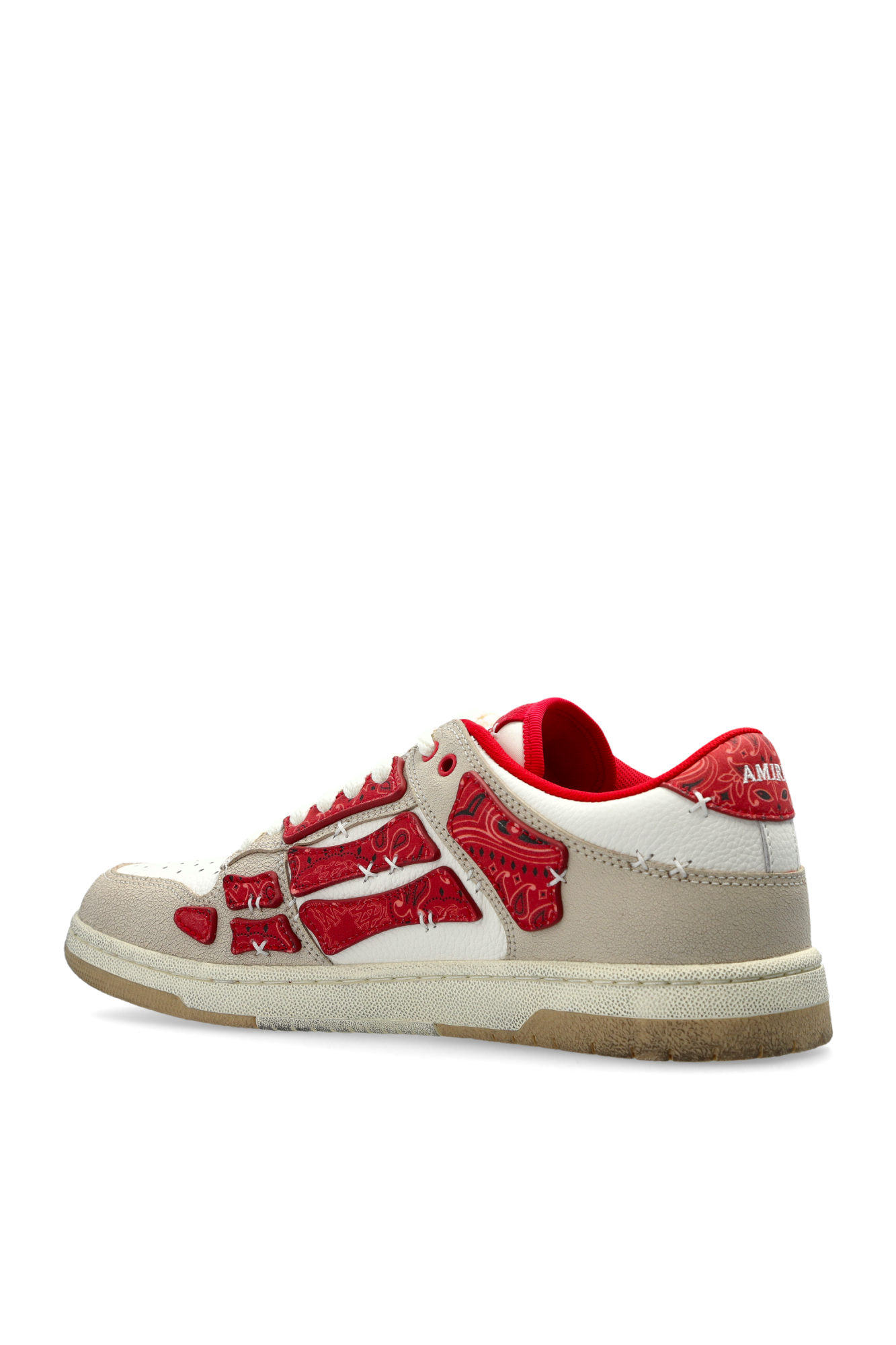 ◆AMIRI◆ CNY スケル トップ ロー スニーカー レッド amiri-Rotweischwar-Herren-